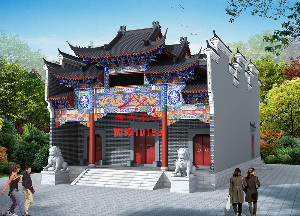 编号188：宗祠全套施工图纸